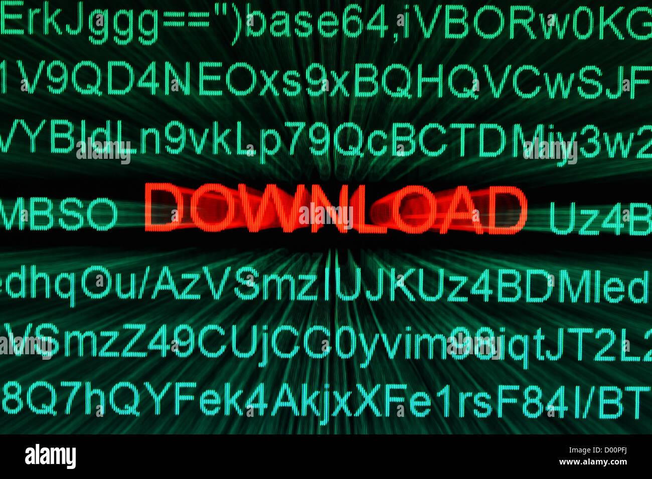 Bildschirm-Code Konzept Stockfoto