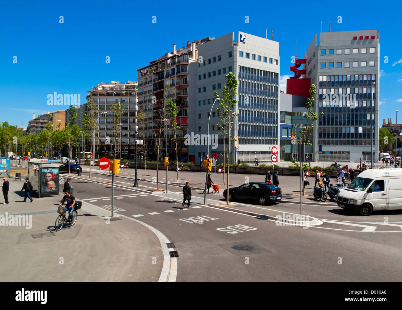 Gebäude in der Nähe von Placa d ' Espanya in Barcelona Stadt Zentrum Katalonien Spanien Stockfoto