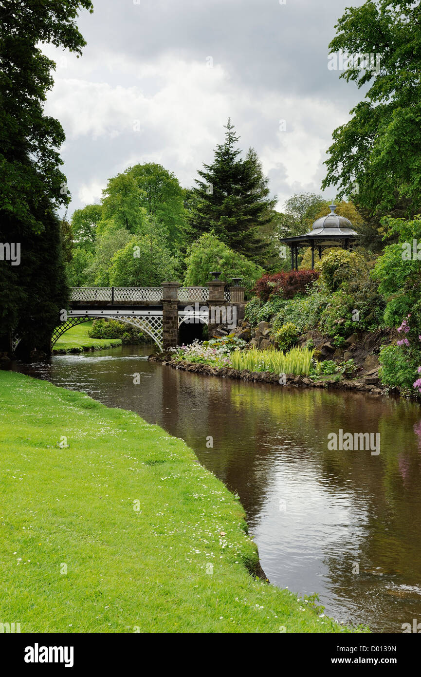 Der Pavillion Garten in Buxton, Derbyshire, UK. Stockfoto