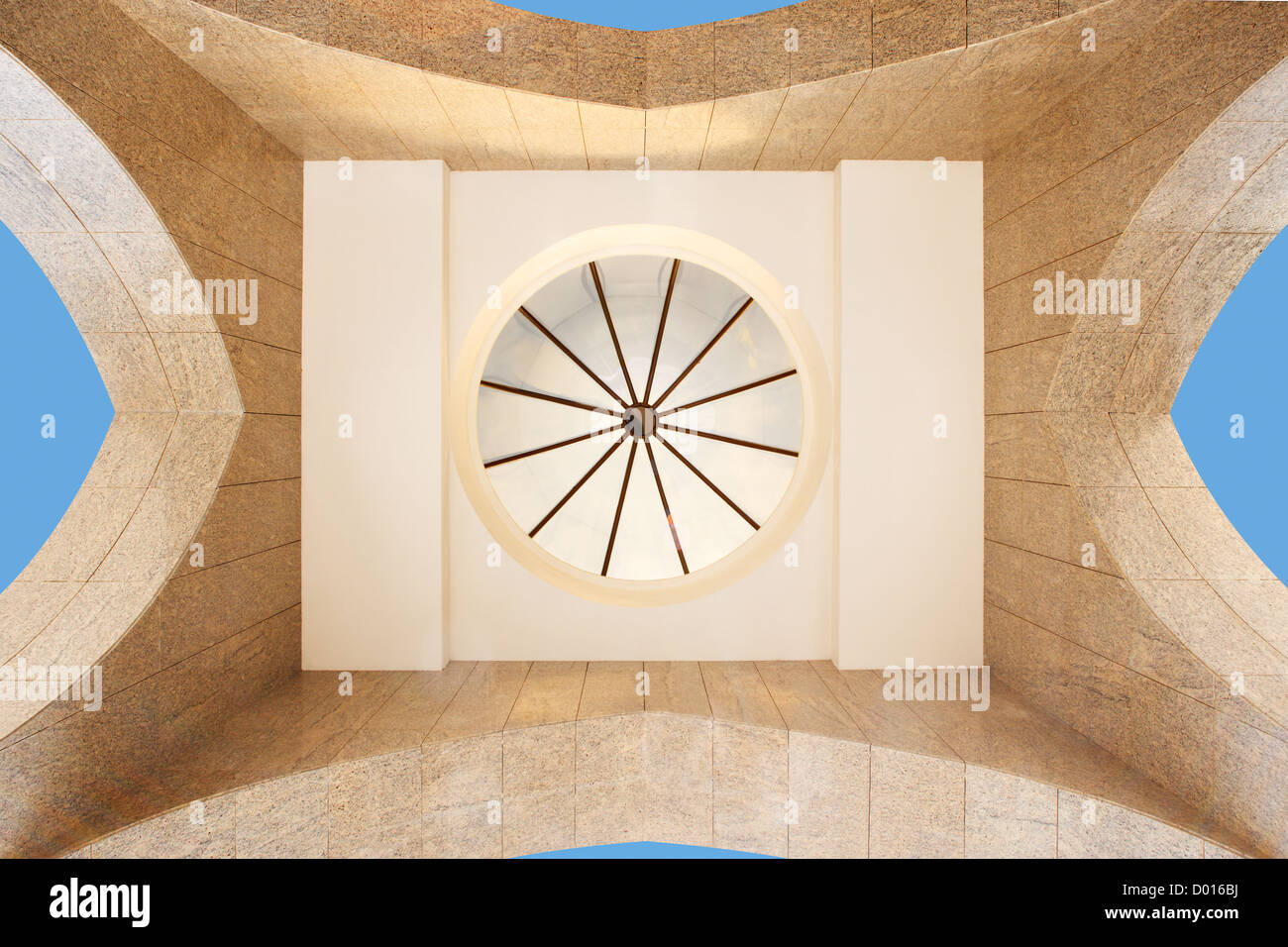 Ein schönes architektonisches Detail an der Unterseite der ein arabischer Torbogen Stockfoto