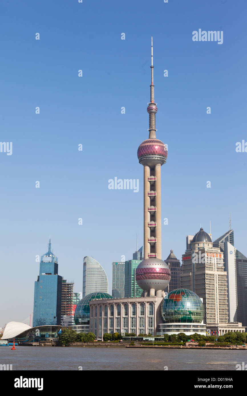 Blick auf Pudong, Shanghai, China Stockfoto
