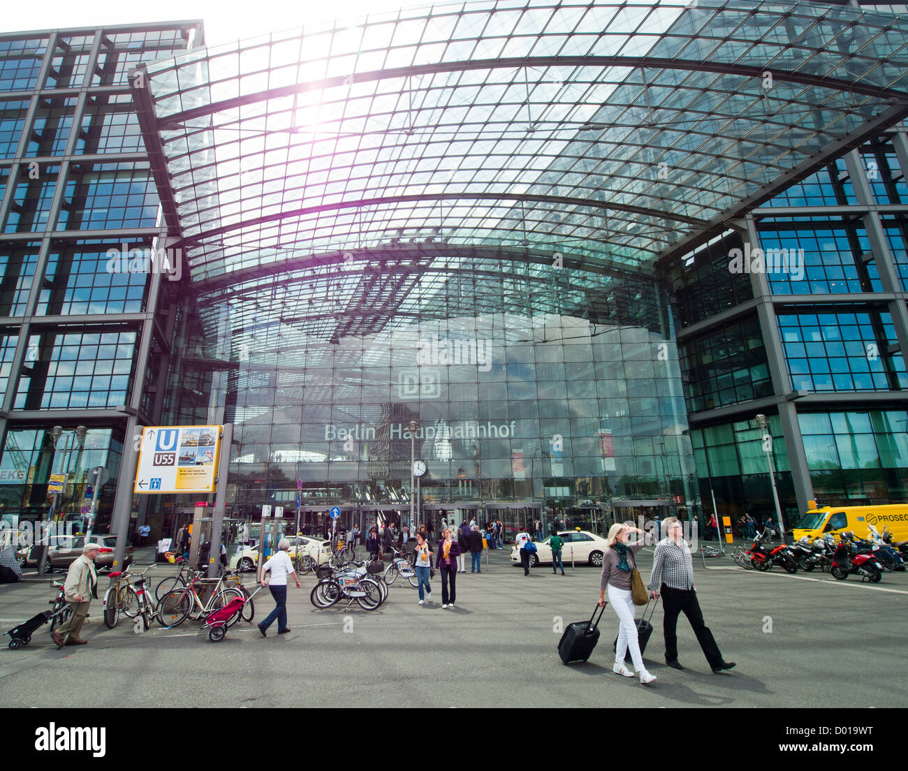 Hauptbahnhof Berlin Hauptbahnhof in Berlin Deutschland Stockfoto