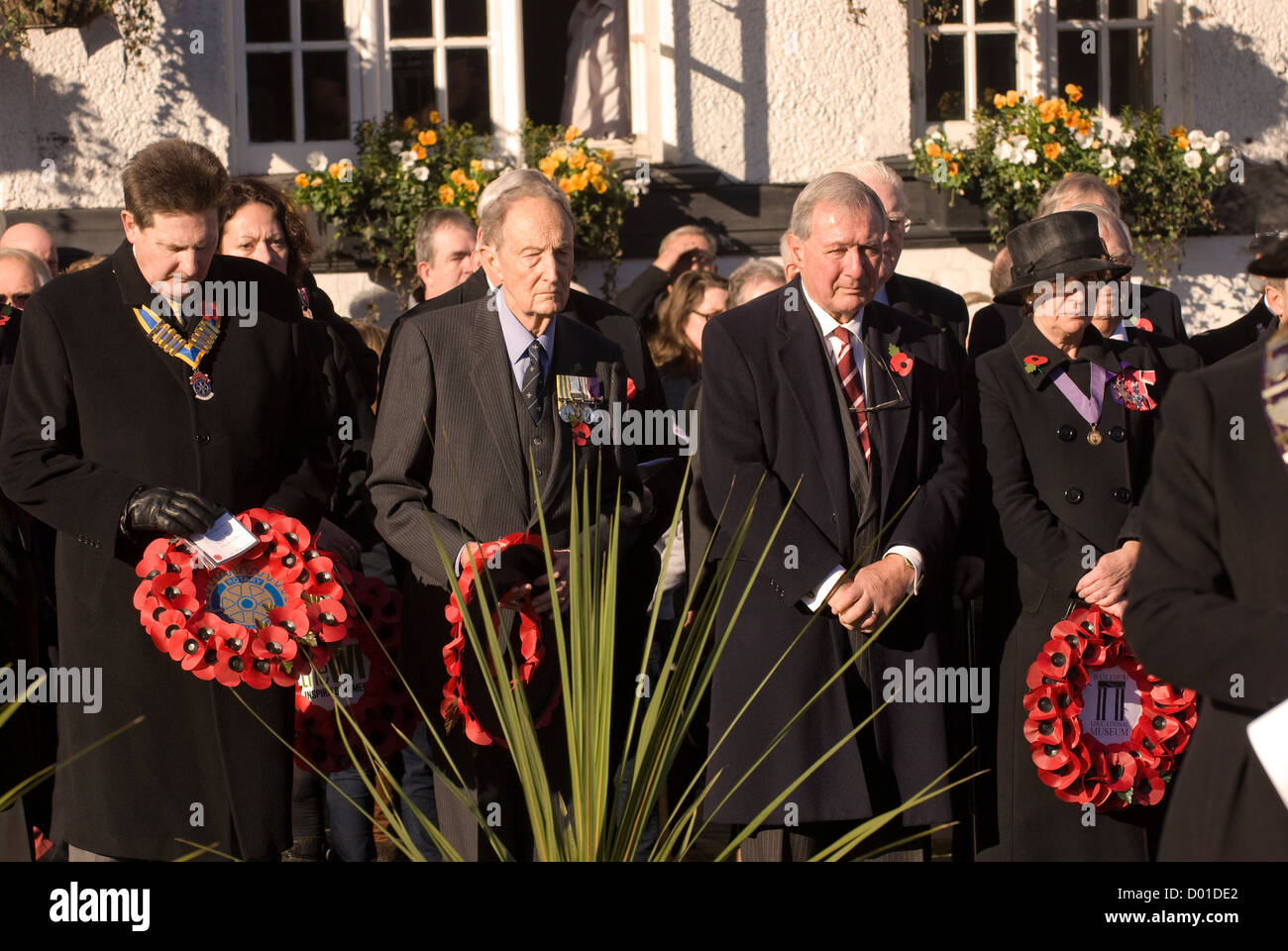 Erinnerung Sonntag, High Street, Haslemere, Surrey, Großbritannien. 11.11.2012. Stockfoto