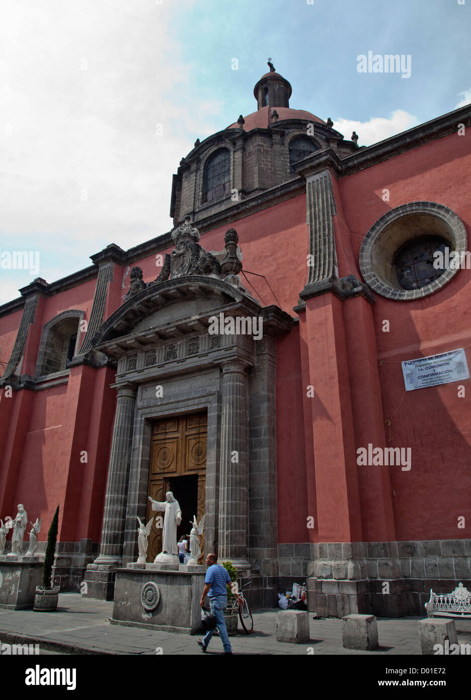 Templo DeJesus Maria Church in historischen Zentrum von Mexico City DF Stockfoto