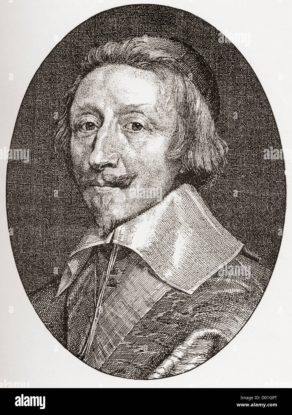 Armand Jean du Plessis, 1585 – 1642. Kardinal Herzog von Richelieu und Fronsac. Französischer Geistlicher, edel und Staatsmann. Stockfoto