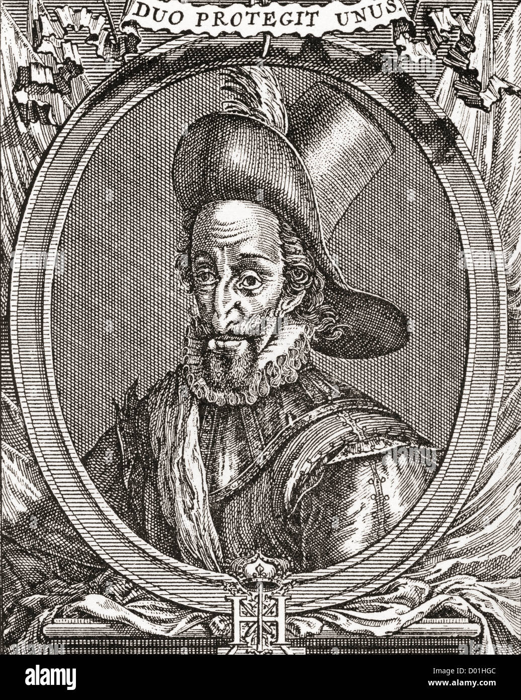 Heinrich IV., 1553 –1610. König von Navarra (als Heinrich III.) von 1572 bis 1610 und König von Frankreich von 1589 bis 1610. Stockfoto