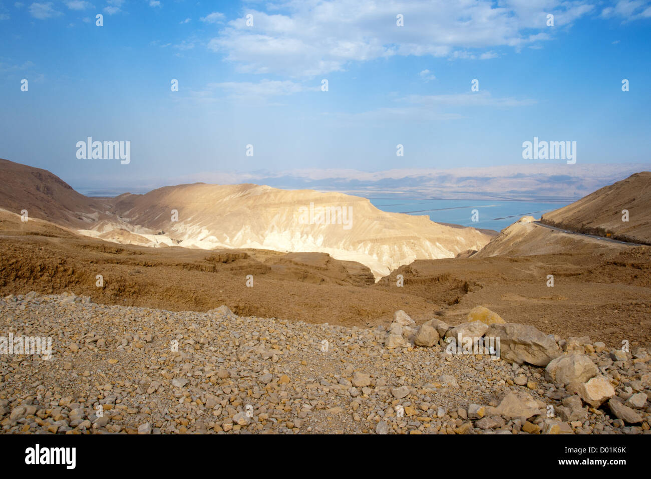 Negev Wüste Landschaft in der Nähe des Toten Meeres. Israel Stockfoto