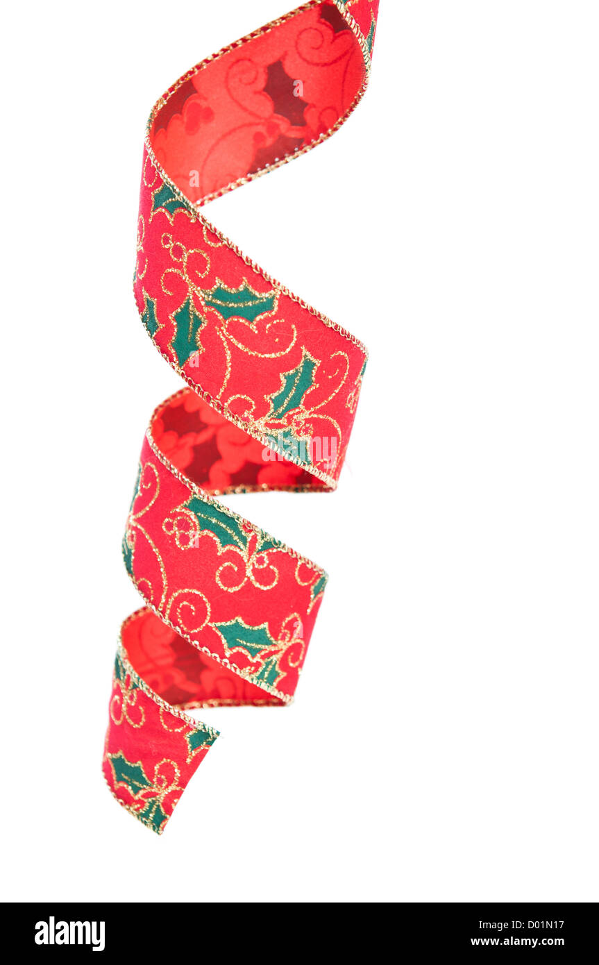 Red Ribbon abstrakte Form Stockfoto