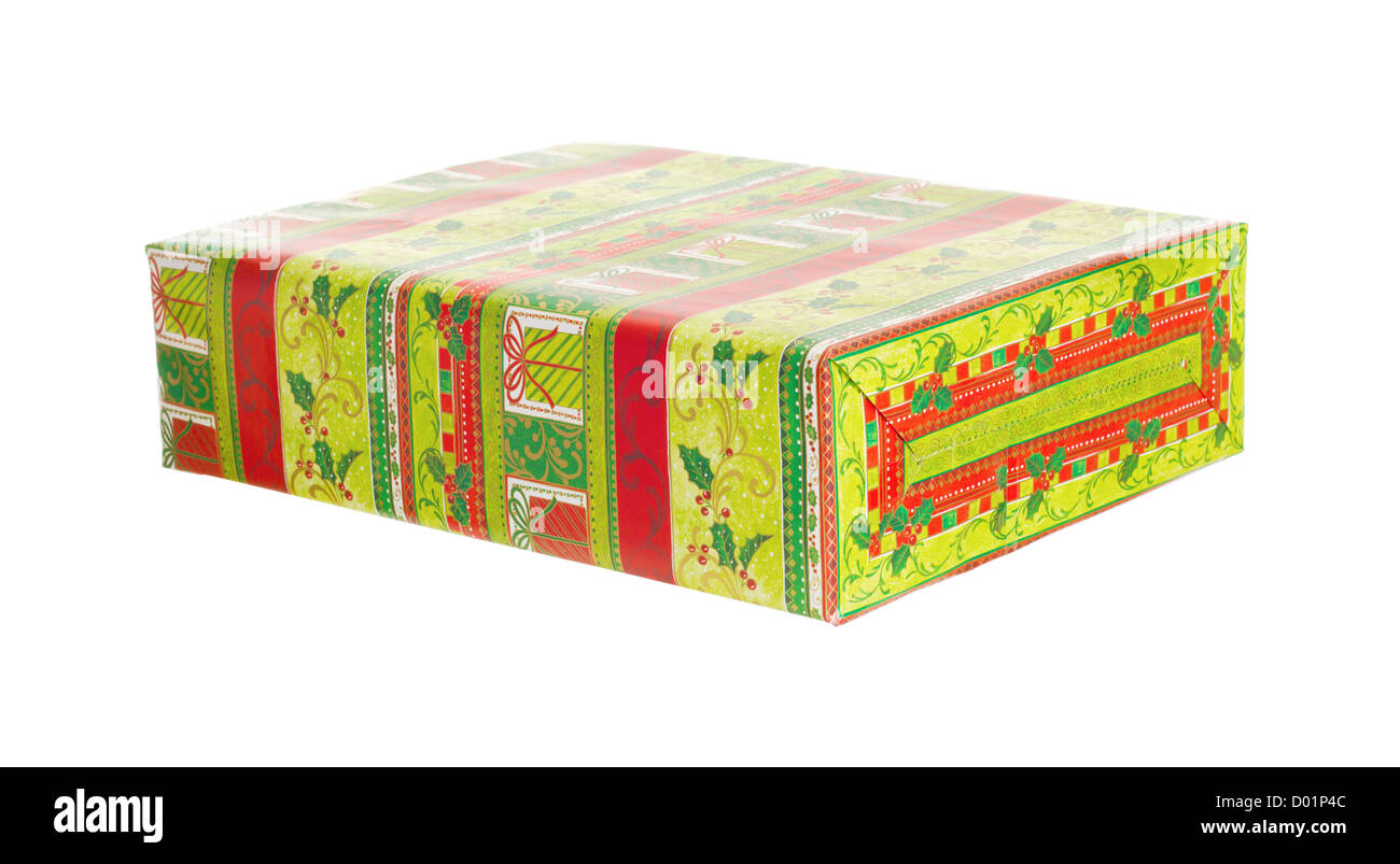 Geschenk, die isoliert auf weißem Hintergrund Stockfoto