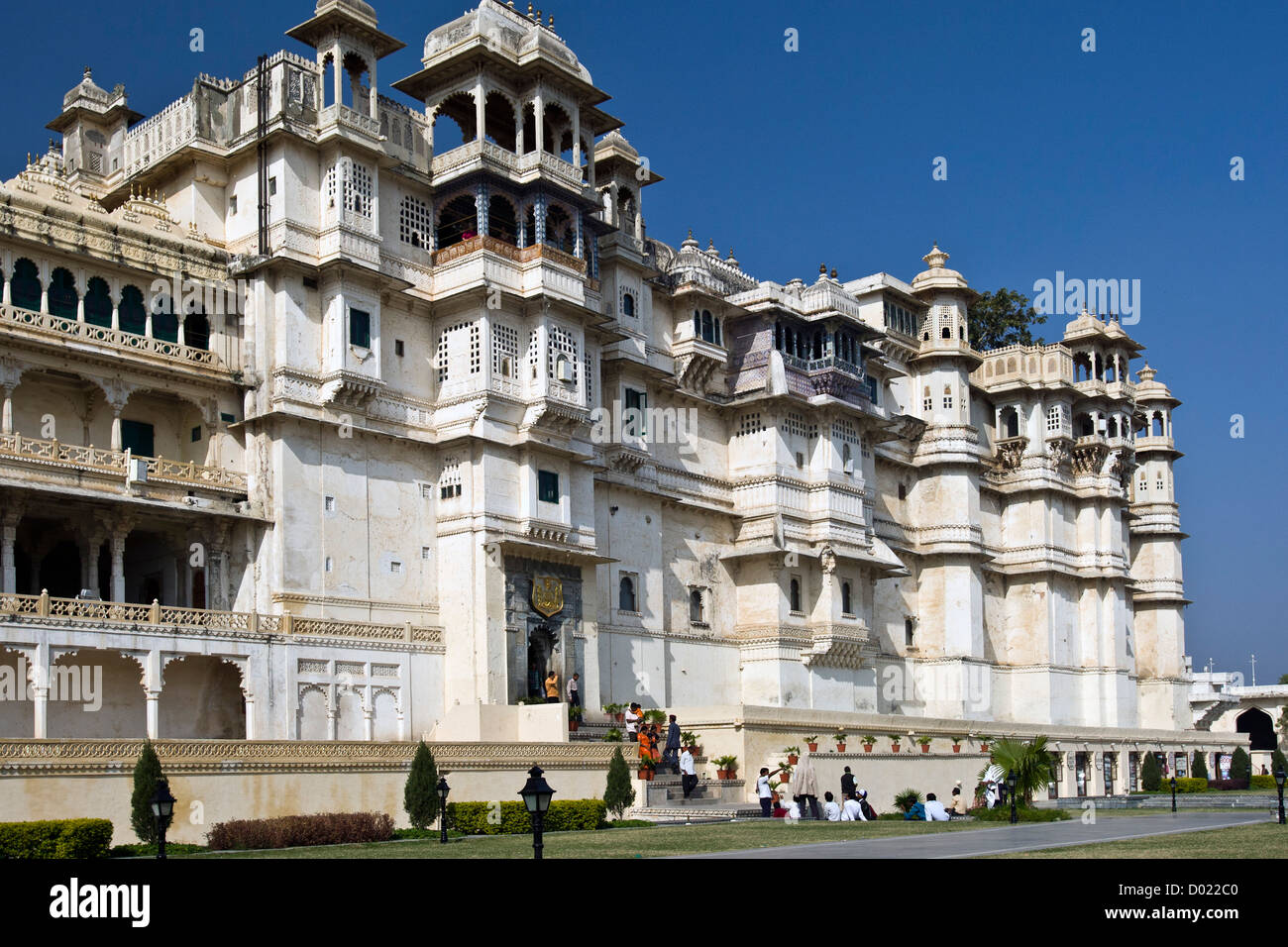 City Palace Udaipur Rajasthan Indien Stockfoto