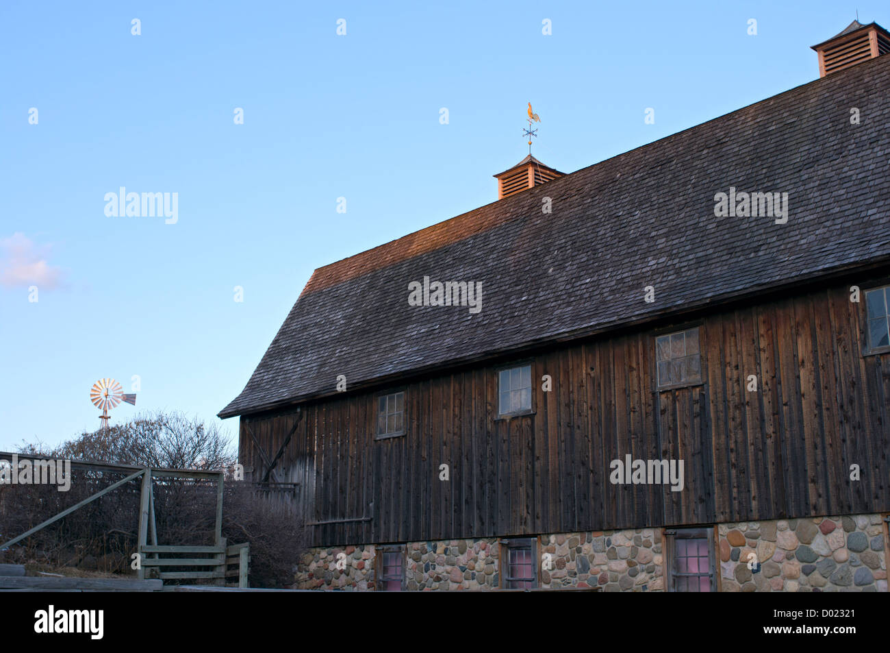 Scheune auf dem Bauernhof bei Nature Center in West Saint Paul Minnesota Stockfoto