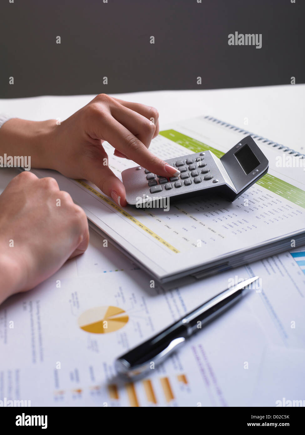 Analyse von Geschäftsdaten Stockfoto