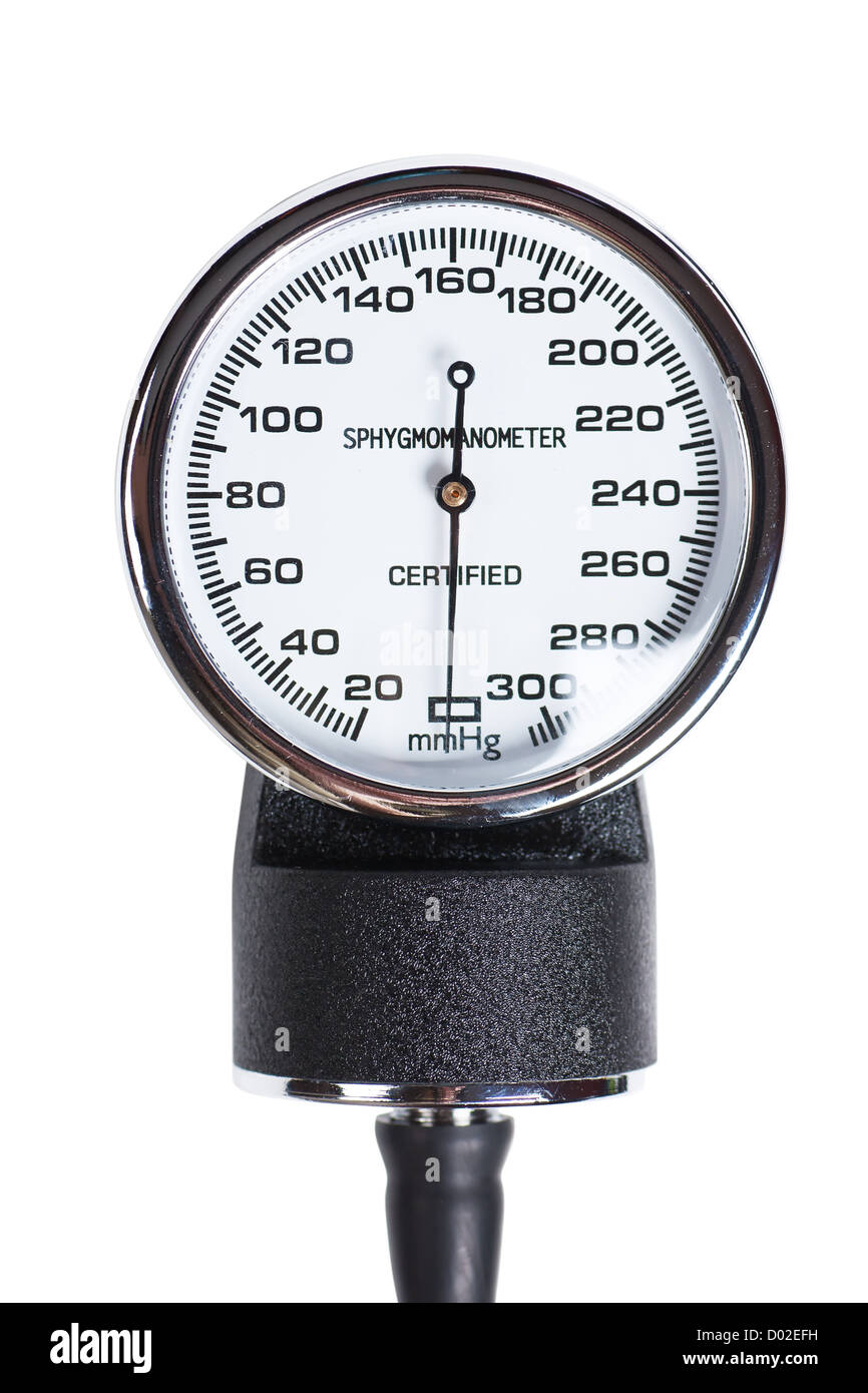 Medizinisches Instrument Tonometer auf dem weißen Hintergrund Stockfoto