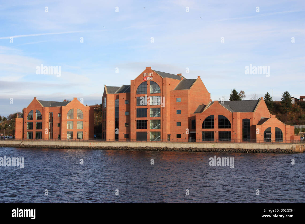Außenansicht des Utility weisen Gebäude South Shields North East England UK Stockfoto