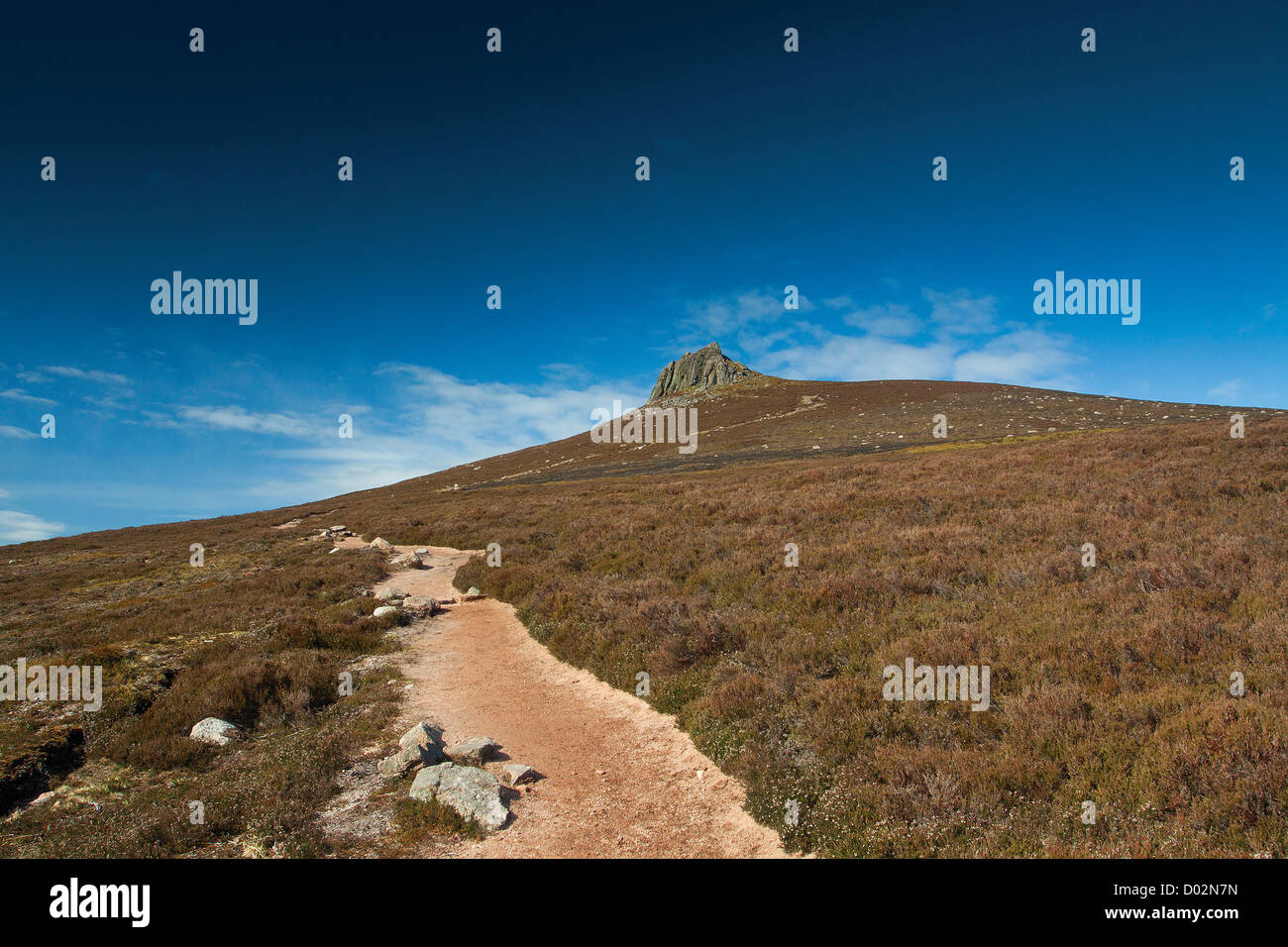 Aufsteigende Clachnaben, Aberdeenshire Stockfoto