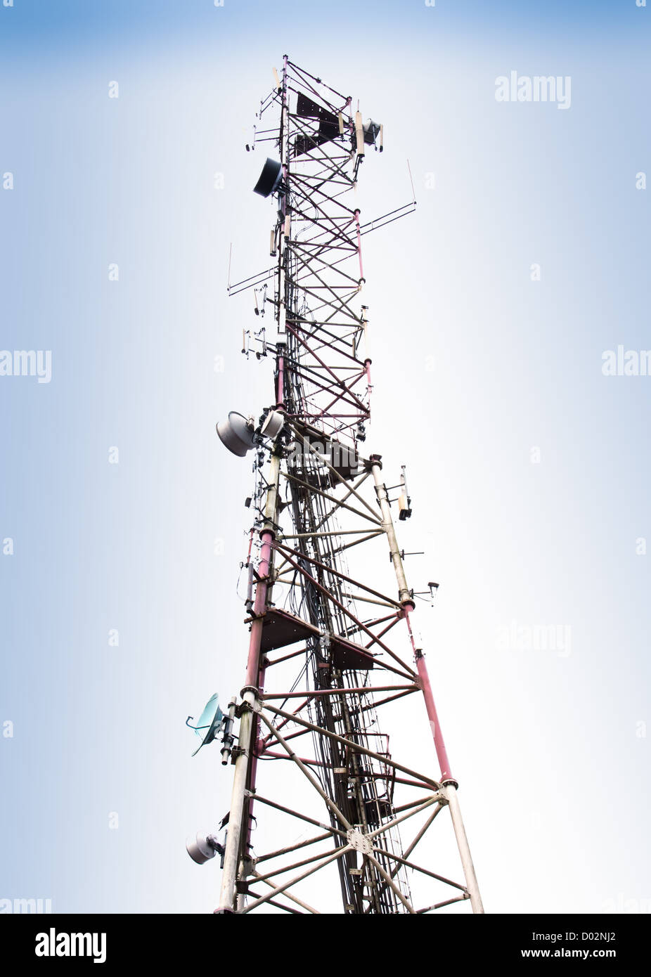 Signal-Pole stand in den Himmel. Stockfoto