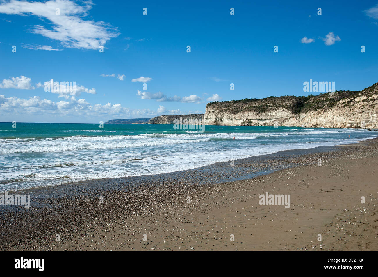 Curium Beach-Südzypern Stockfoto