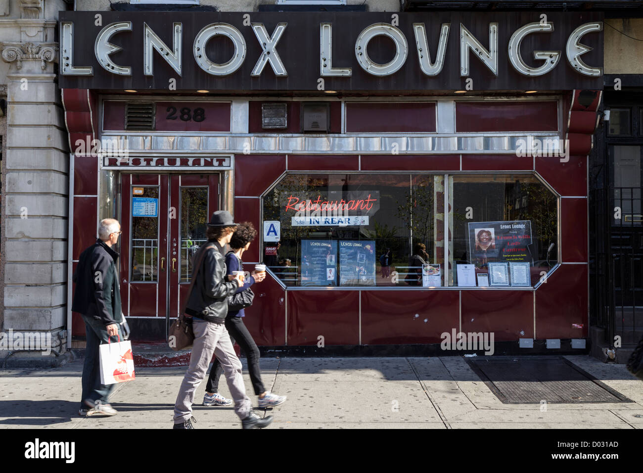 Lenox Lounge Restaurant, jazz-Club in Harlem, New York Stockfoto