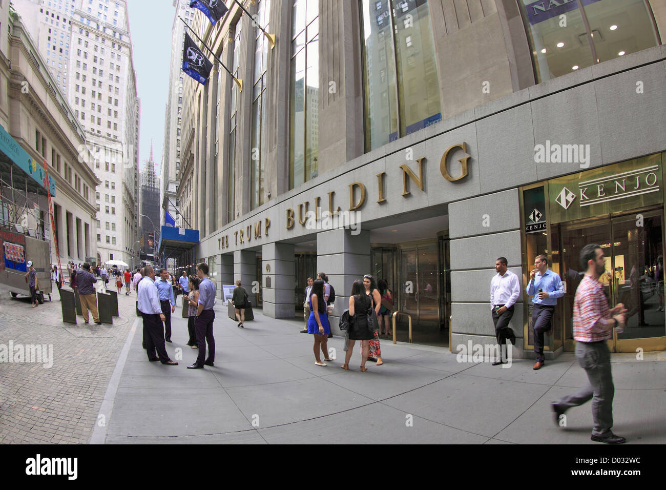 Das Trump Building Wall Street untere Manhattan New York City Stockfoto