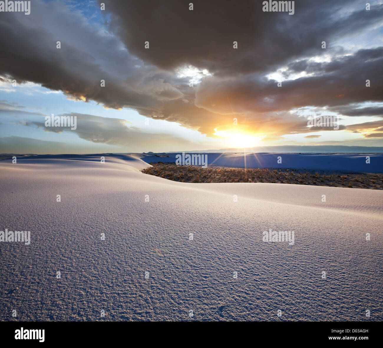 White Sands-Park in den USA Stockfoto