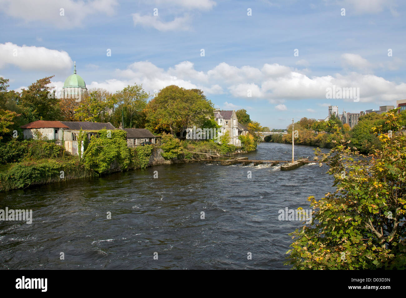 Fluss Corrib Galway County Galway Irland Stockfoto
