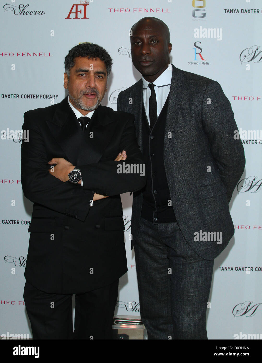 OZWALD BOATENG & JAMES CAAN ARTS für Indien LONDON ENGLAND UK 15. November 2012 Stockfoto