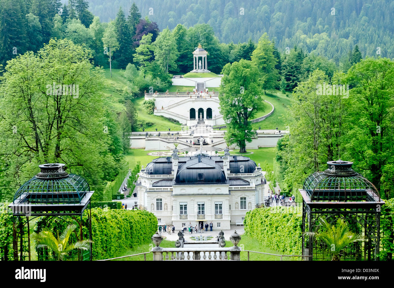 Schloss Linderhof in Deutschland, König Ludwig Stockfoto