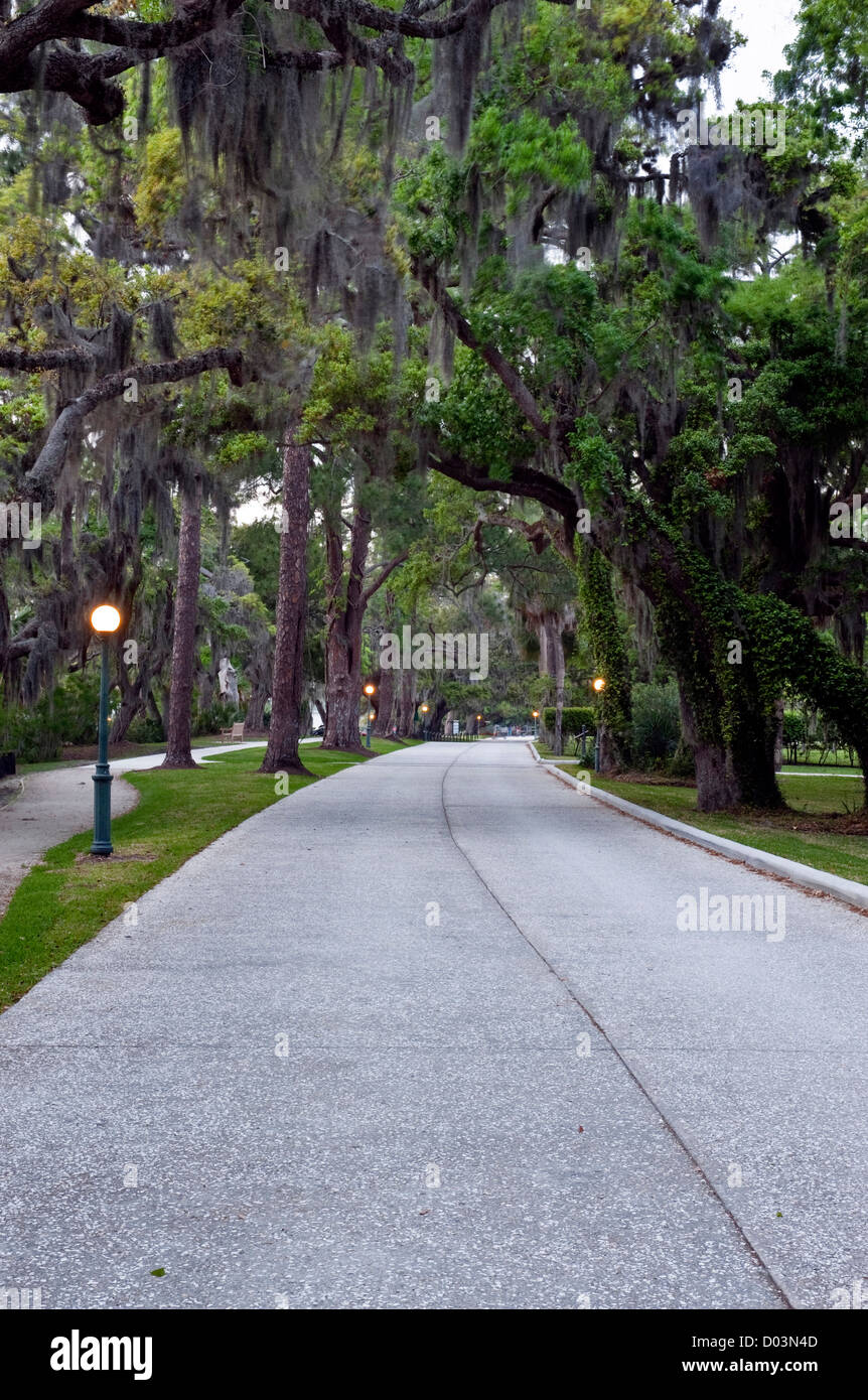 Jekyll Island, GA, USA und Jekyll Island Club Altstadt Stockfoto