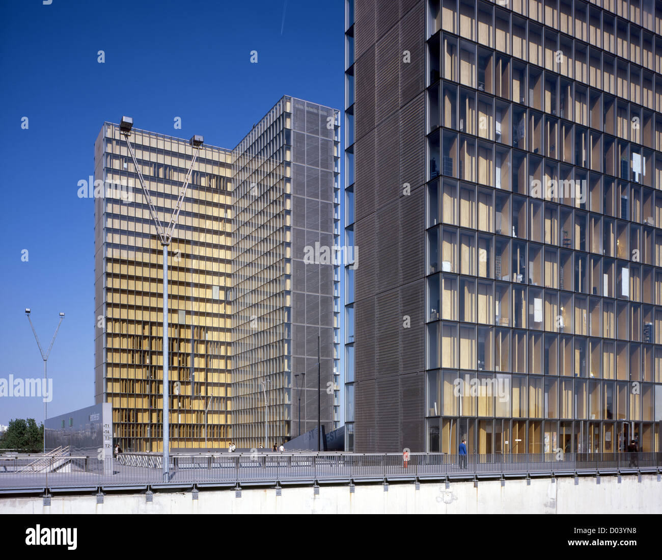 Bibliothèque Nationale, Mitterrand, Paris, Frankreich Stockfoto