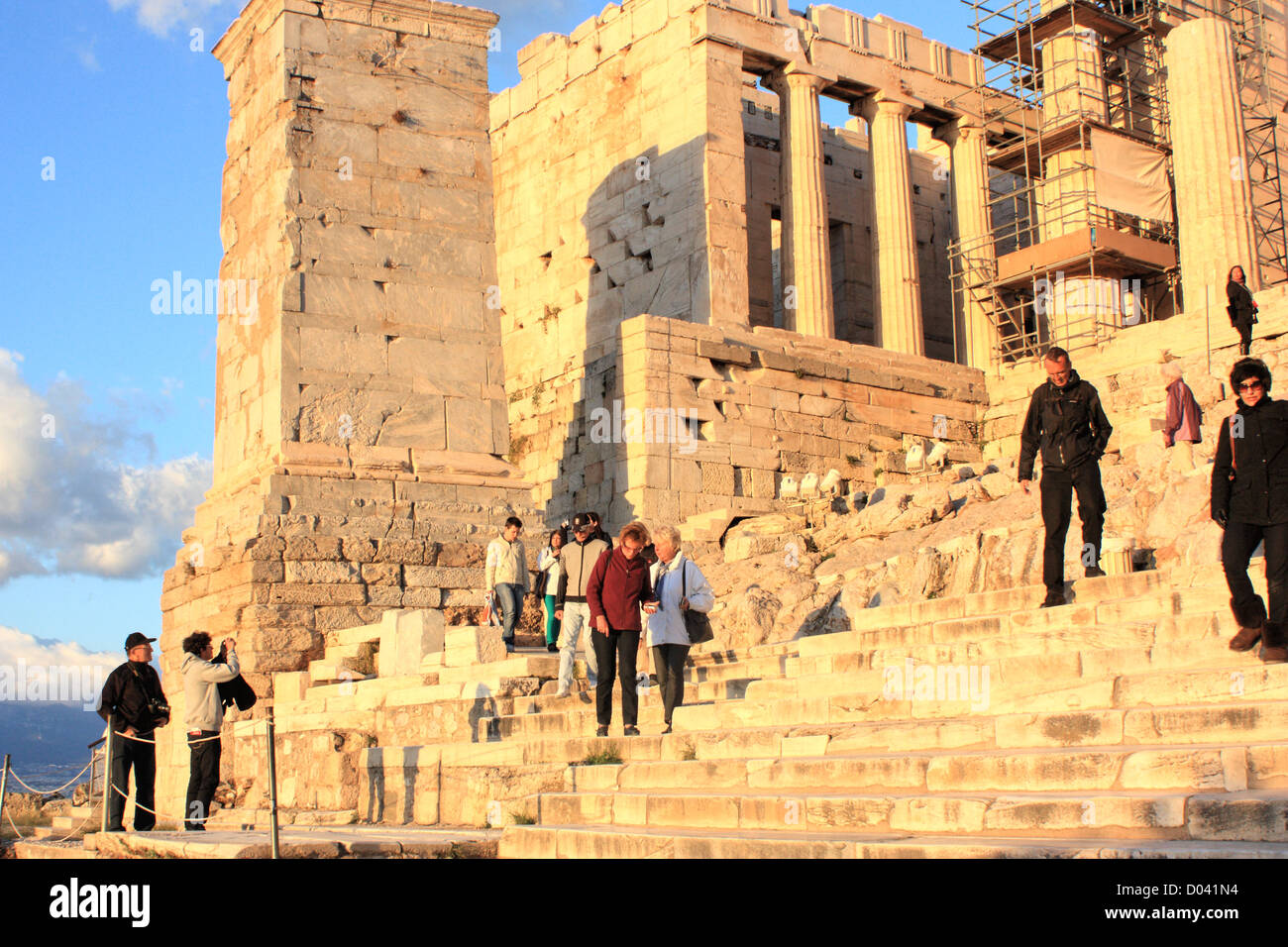 Propyläen der Akropolis, Athen, Griechenland Stockfoto