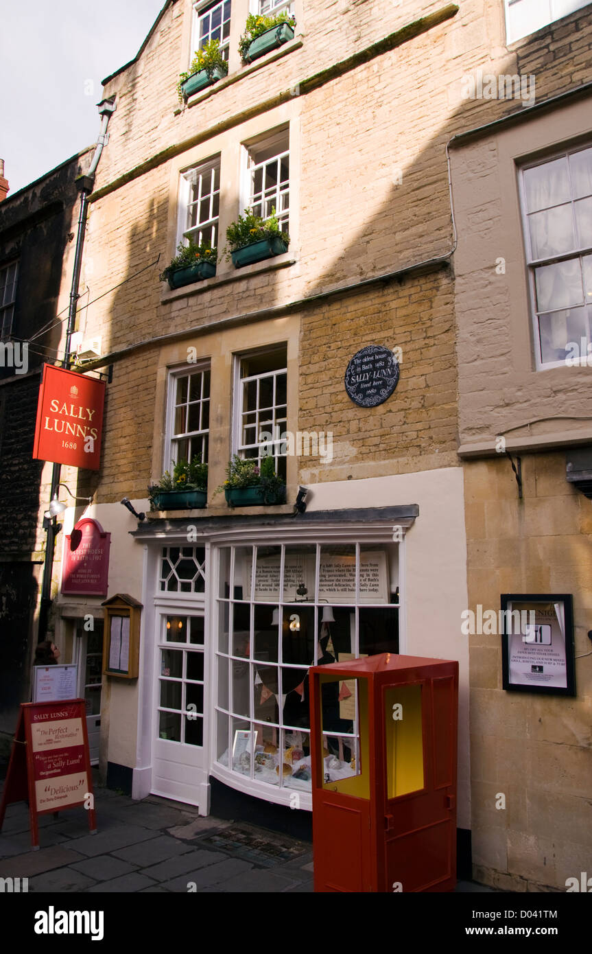 Sally Lunn ist angeblich das älteste Haus in der Weltkulturerbe-Stadt Bath Stockfoto