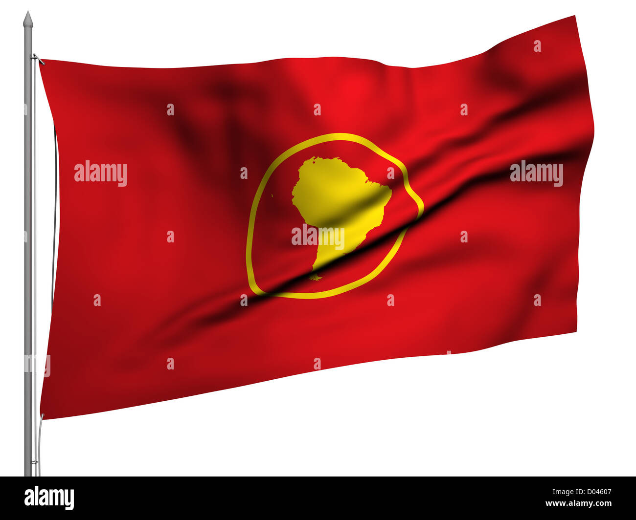 Flagge der Südamerika-Union - alle Flaggen Sammlung Stockfoto