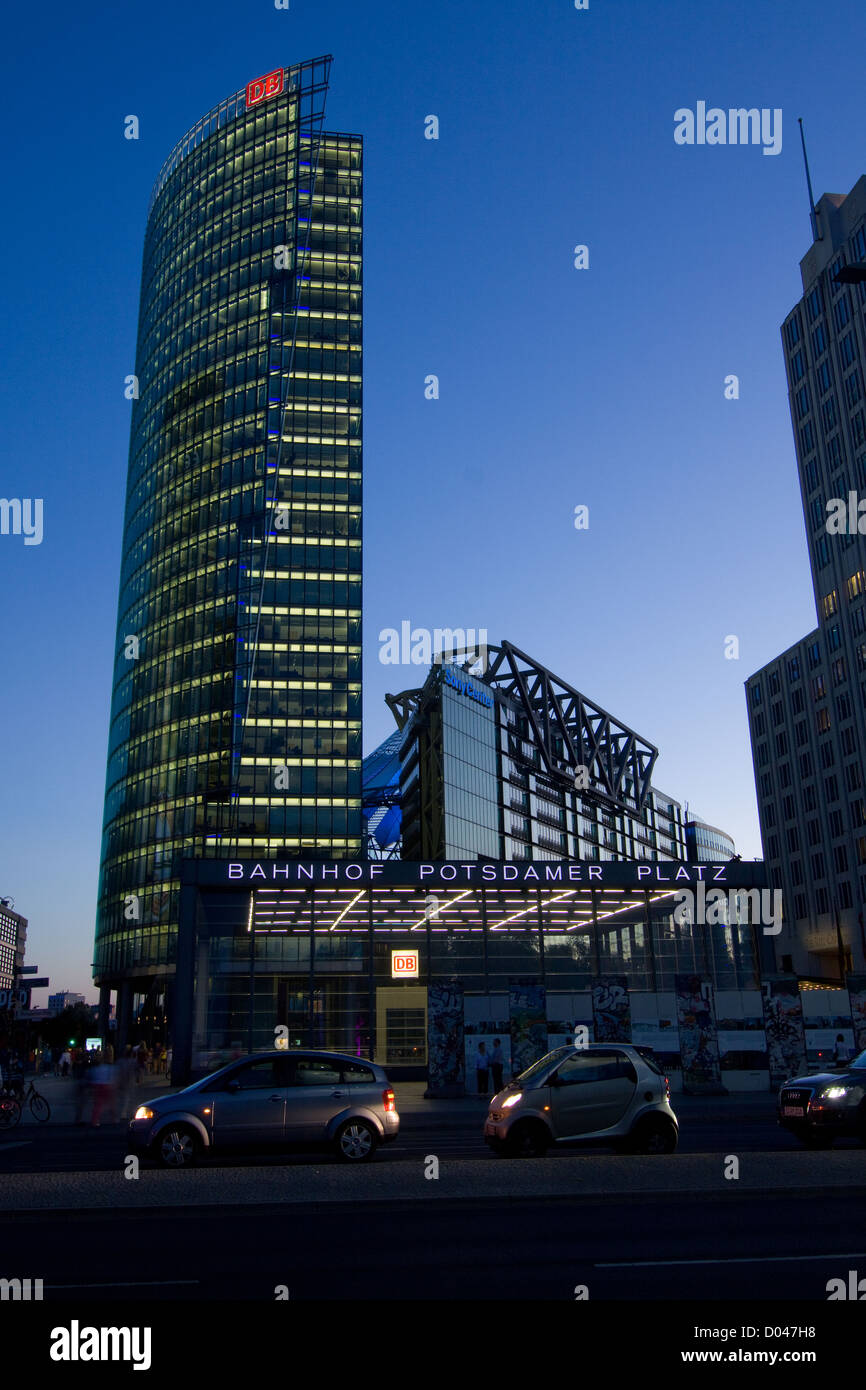 DB-Tower am Potsdamer Platz Stockfoto