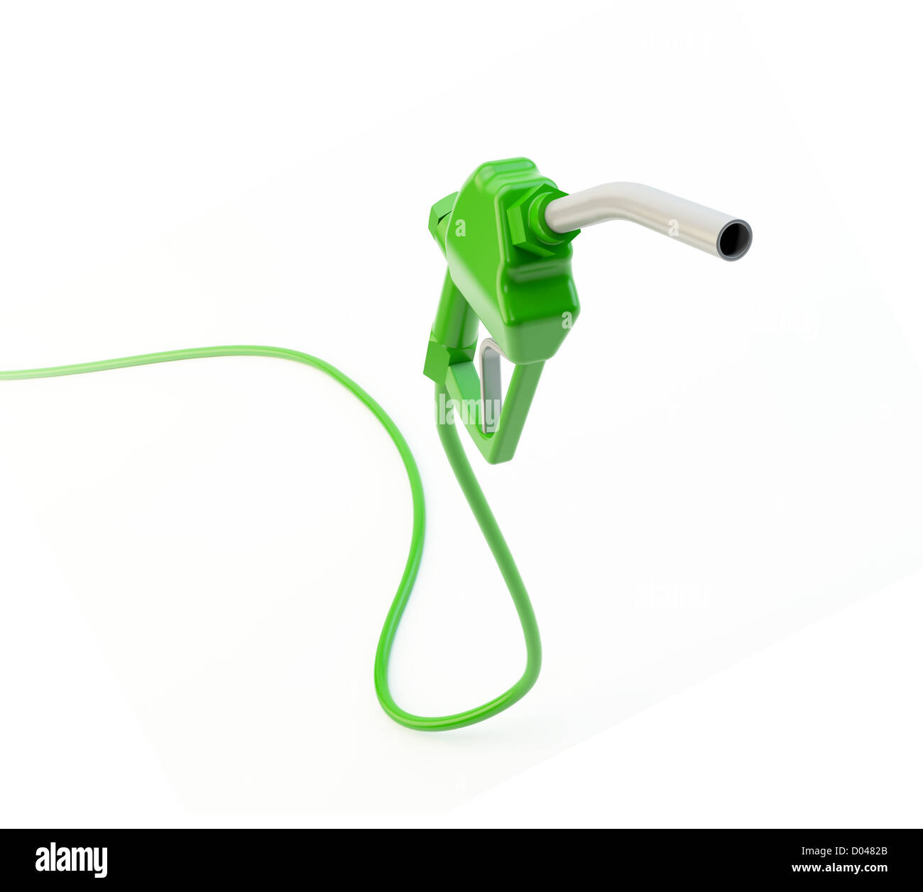 Grüner Treibstoff Düse - umweltfreundlich und Biokraftstoff-Konzept Stockfoto