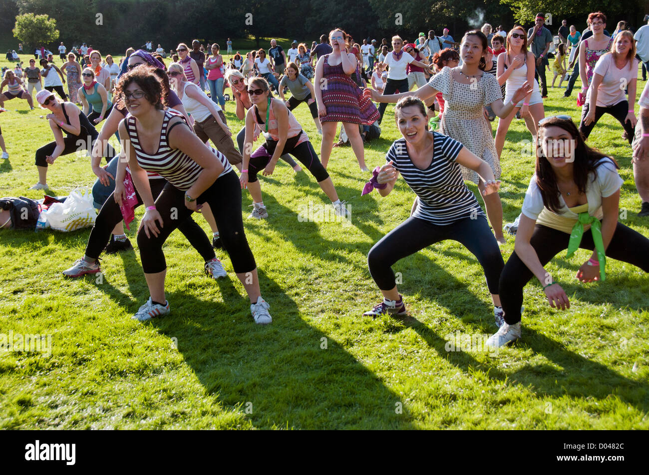 Der große Tanz Karneval im Crystal Palace Park South London ist Teil der nationalen Kampagne zu ermutigen, aktiv zu werden und Stockfoto