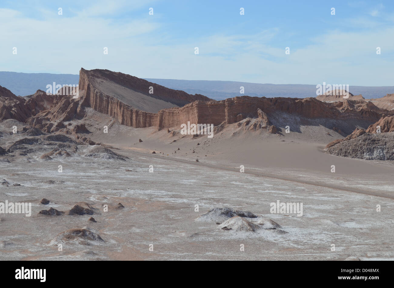 Deset Landschaften im Valle de la Luna (Mondtal), San Pedro de Atacama, Chile Stockfoto