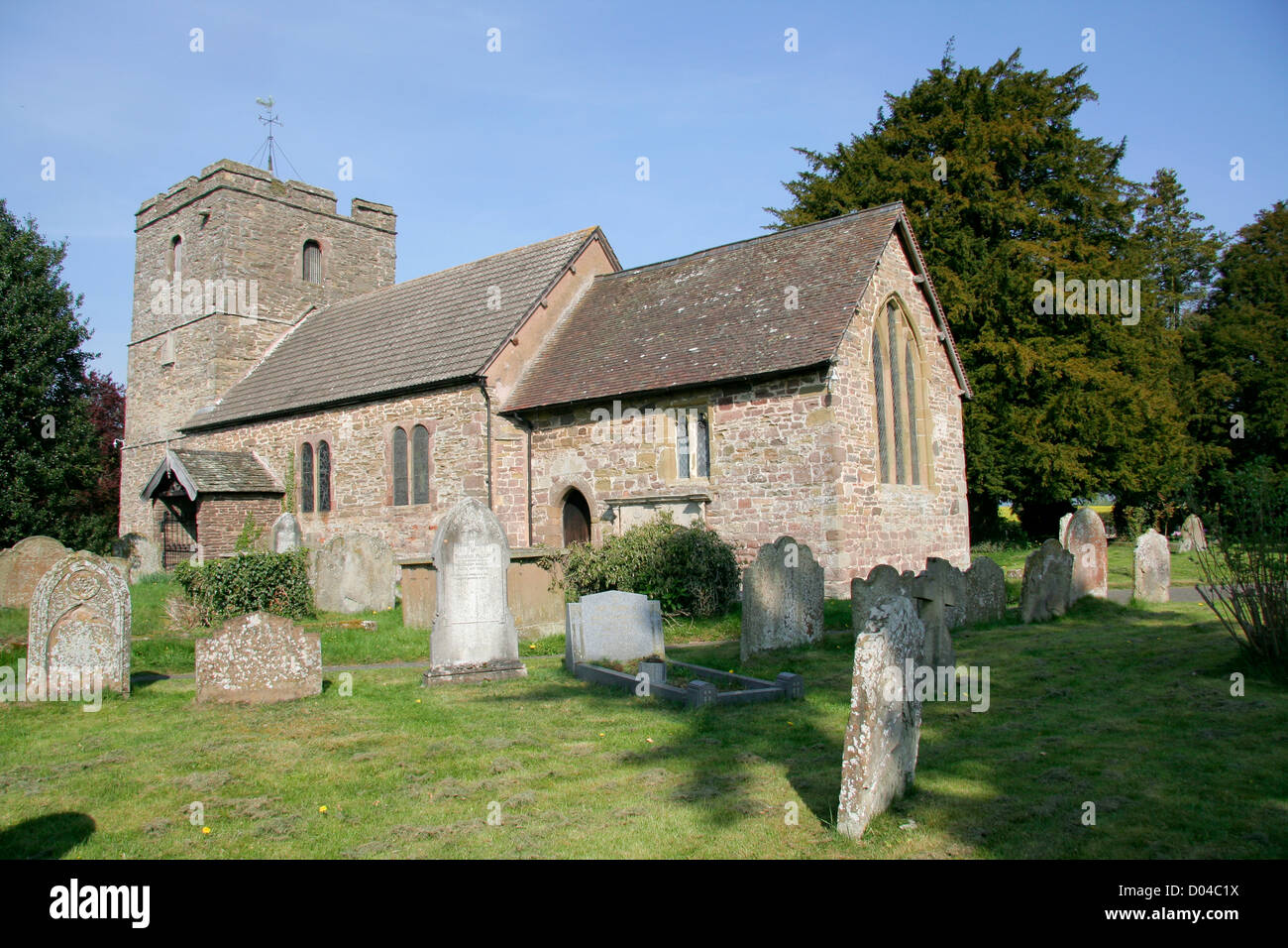 St John the Baptist Church Stokesay Shropshire England UK Stockfoto