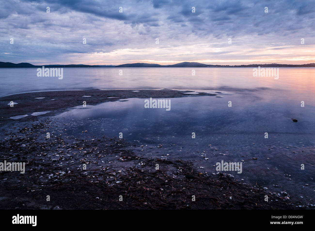 Rocky Shore, Tanilba Bay, NSW Stockfoto