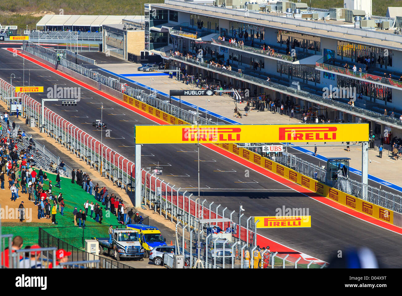 Circuit of the Americas in Austin, Texas, Formel1 Startaufstellung Stockfoto