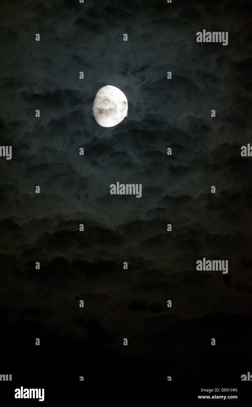 Waxing Crescent Moon Stockfoto