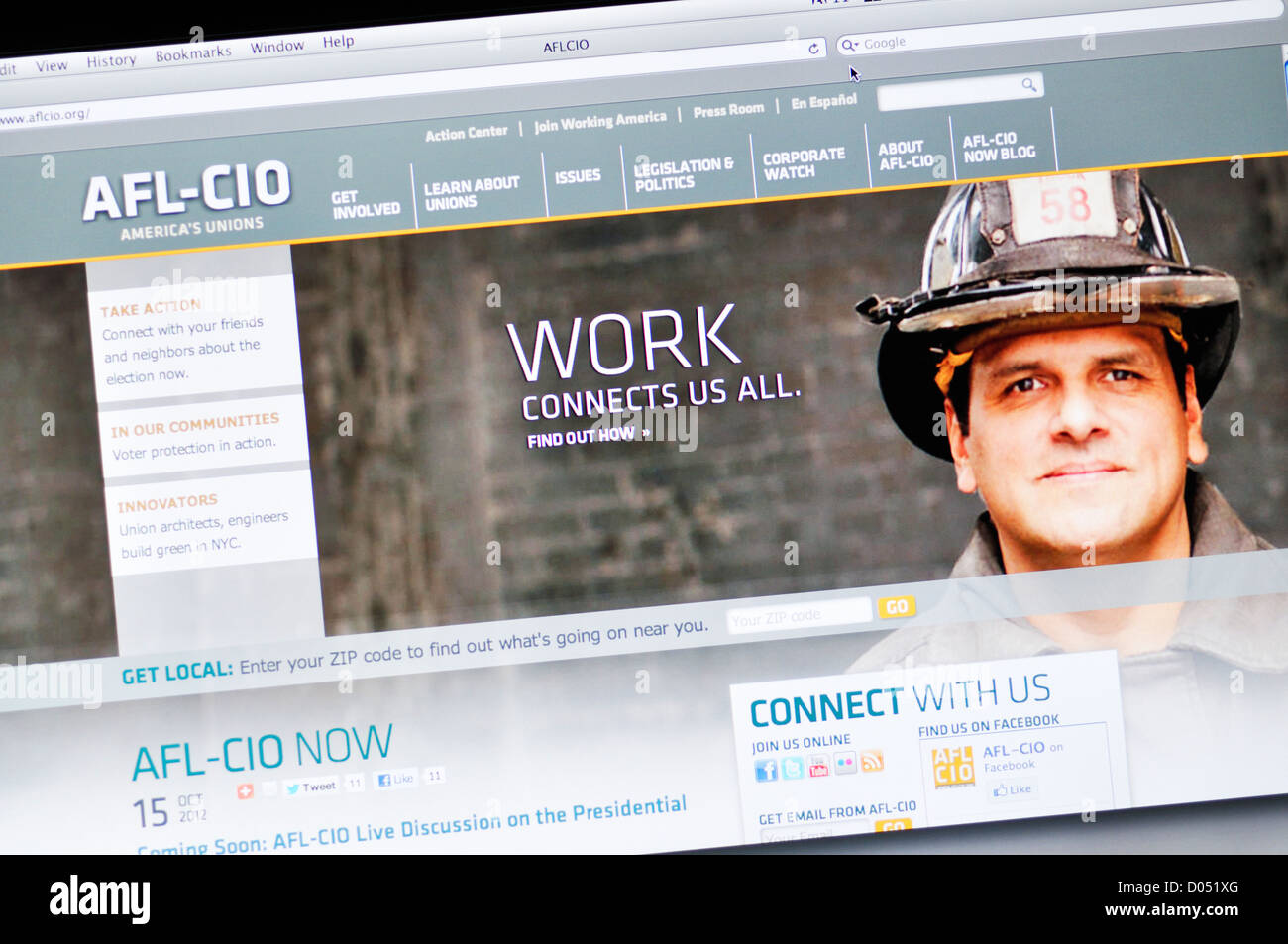 American Federation of Labor und Congress of Industrial Organizations (AFL-CIO) Stockfoto