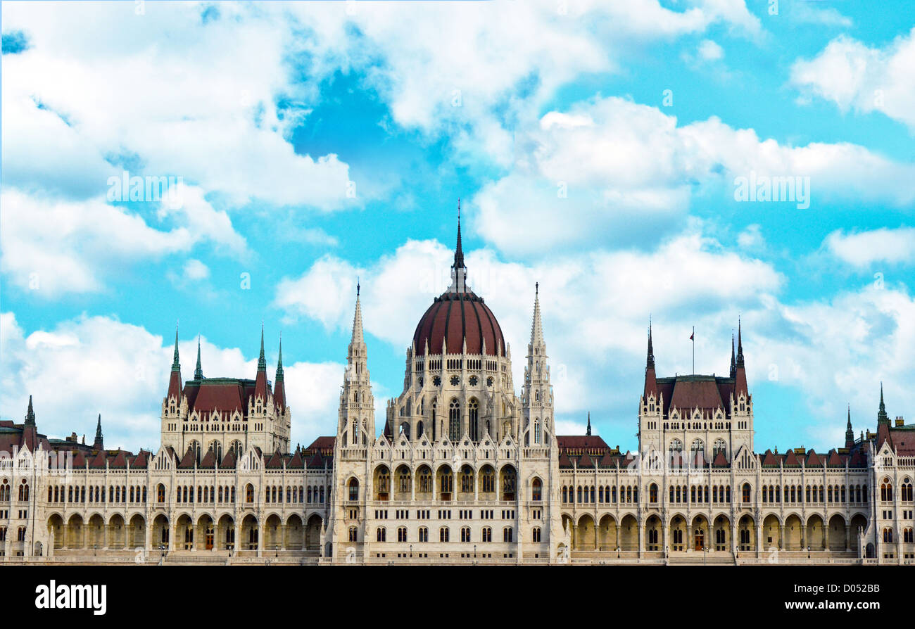 Budapester Parlament Gebäude Ungarn Stockfoto