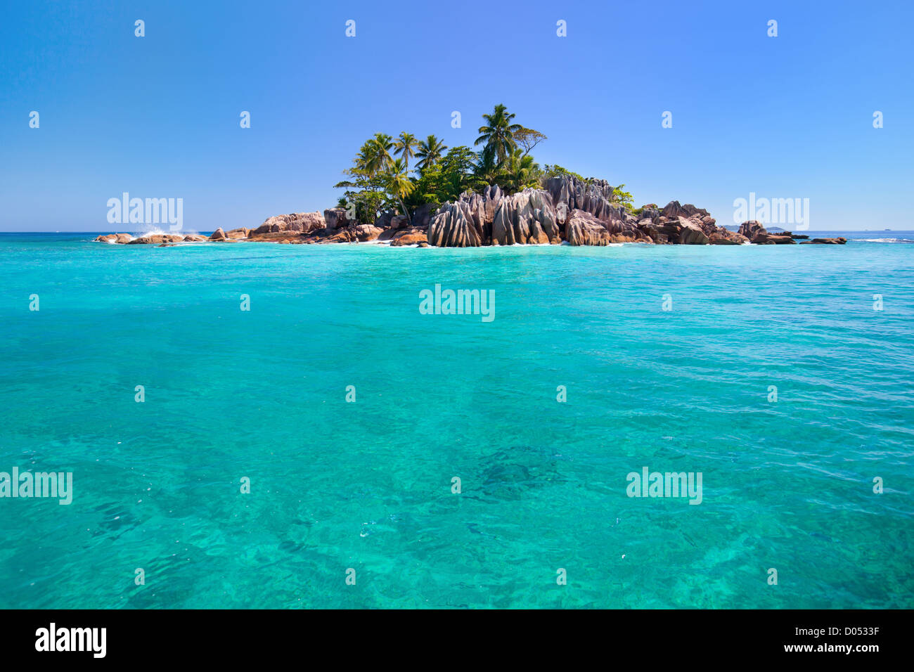 St Pierre Insel auf den Seychellen Stockfoto