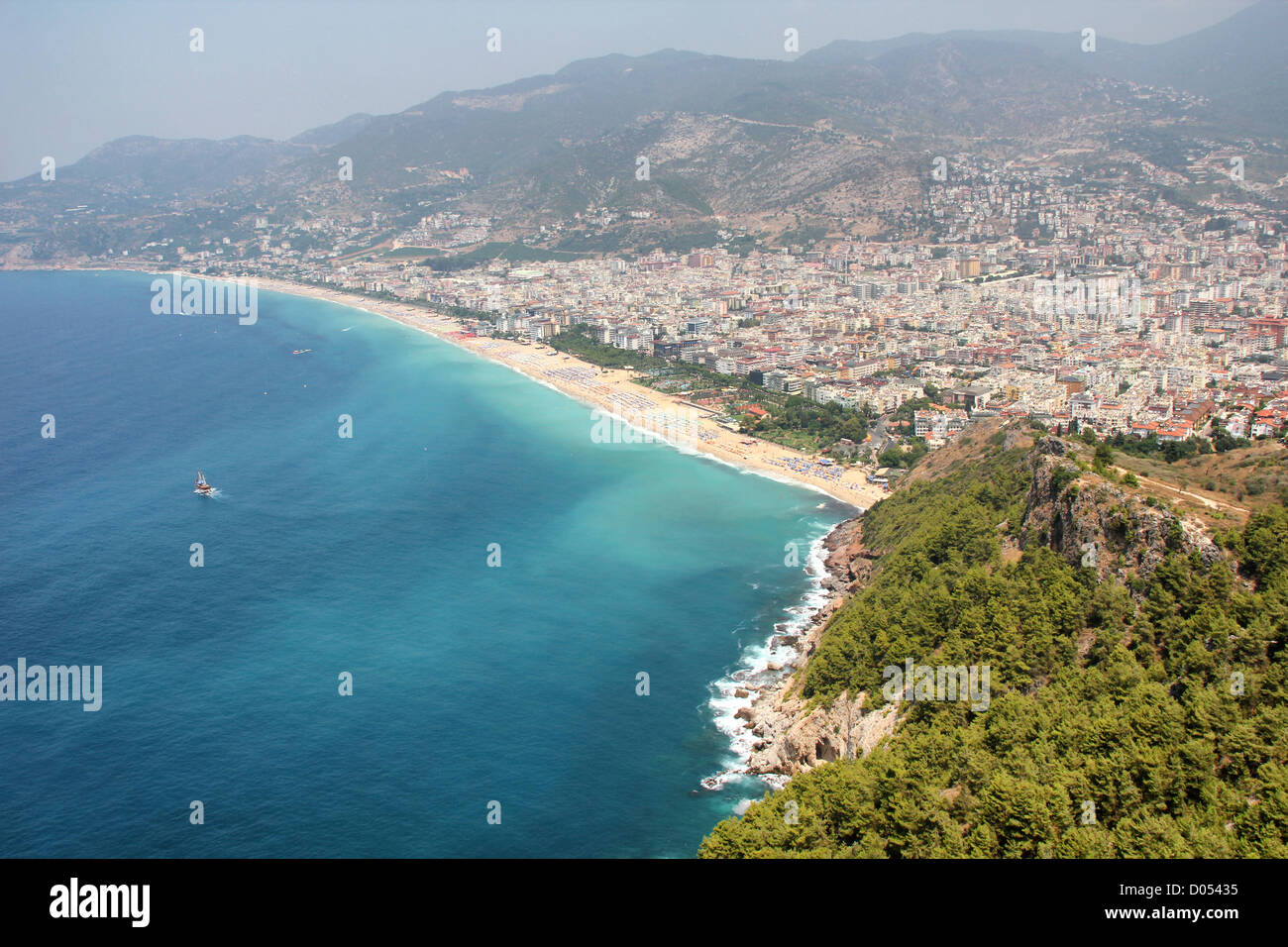 Luftbild in Alanya, Türkei Stockfoto