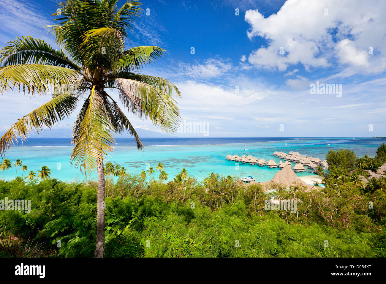 Die Landschaft der Insel Moorea Stockfoto