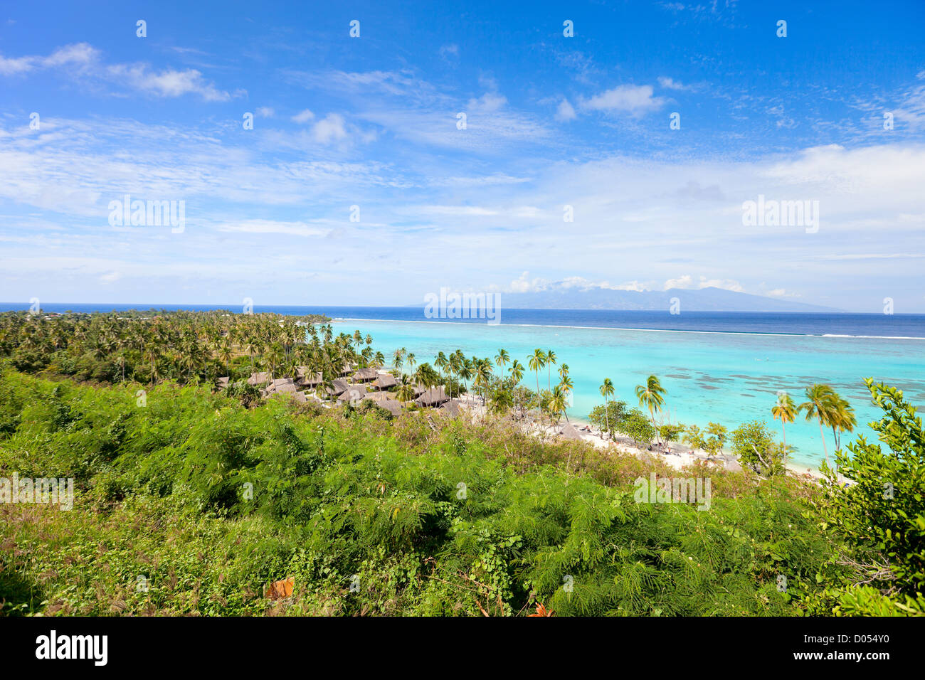 Die Landschaft der Insel Moorea Stockfoto