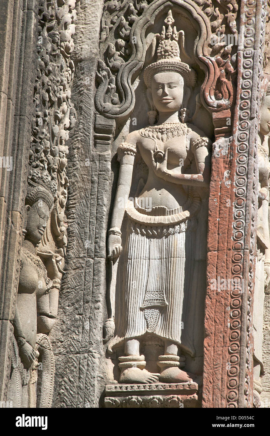 Statue Angkor, Kambodscha Stockfoto