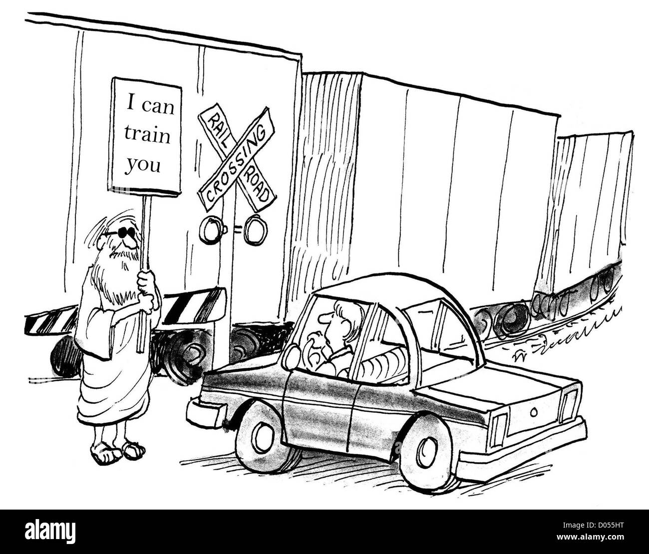 Ich kann Sie trainieren. Stockfoto