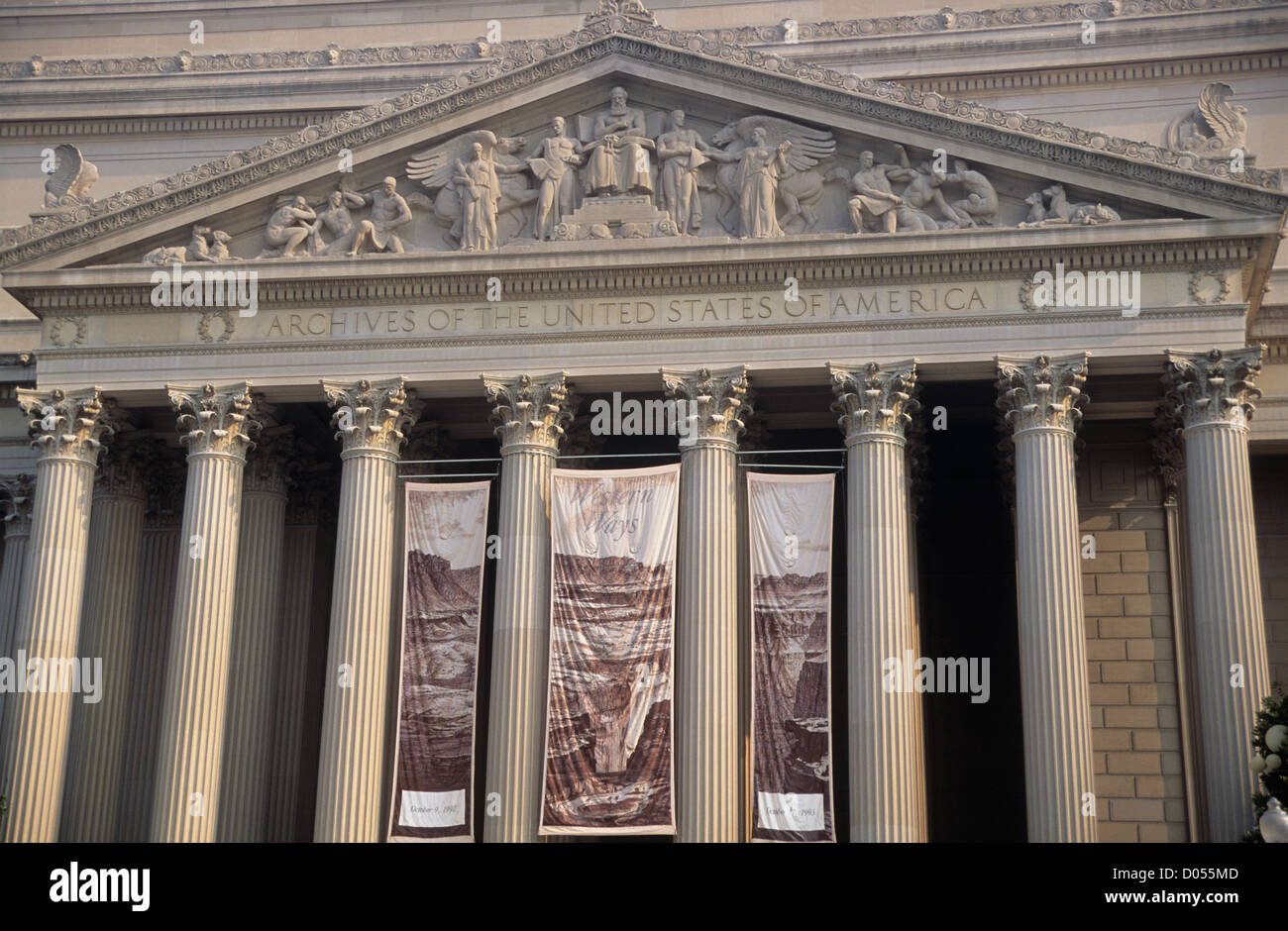 National Archives, Washington, USA. Stockfoto