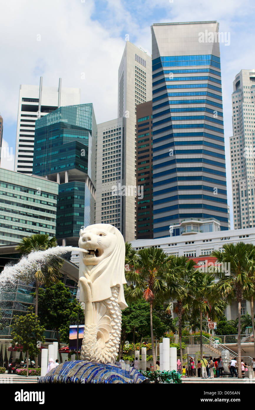 Merlion, das Wahrzeichen von Singapur Stockfoto
